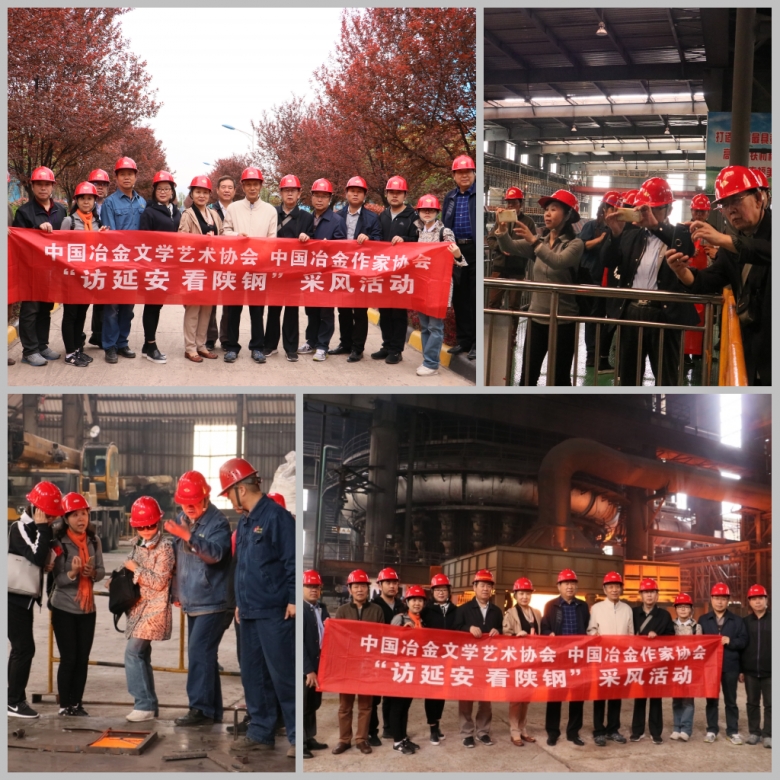 中國冶金文協(xié)、作協(xié)“訪延安 看陜鋼”采風活動走進陜鋼集團漢鋼公司